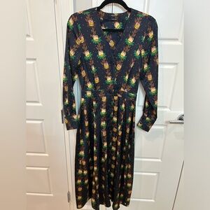 Scotch and Soda silk midi dress size xs brand new condition!